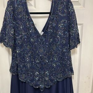 SCALA vintage navy sequin formal dress size 1x